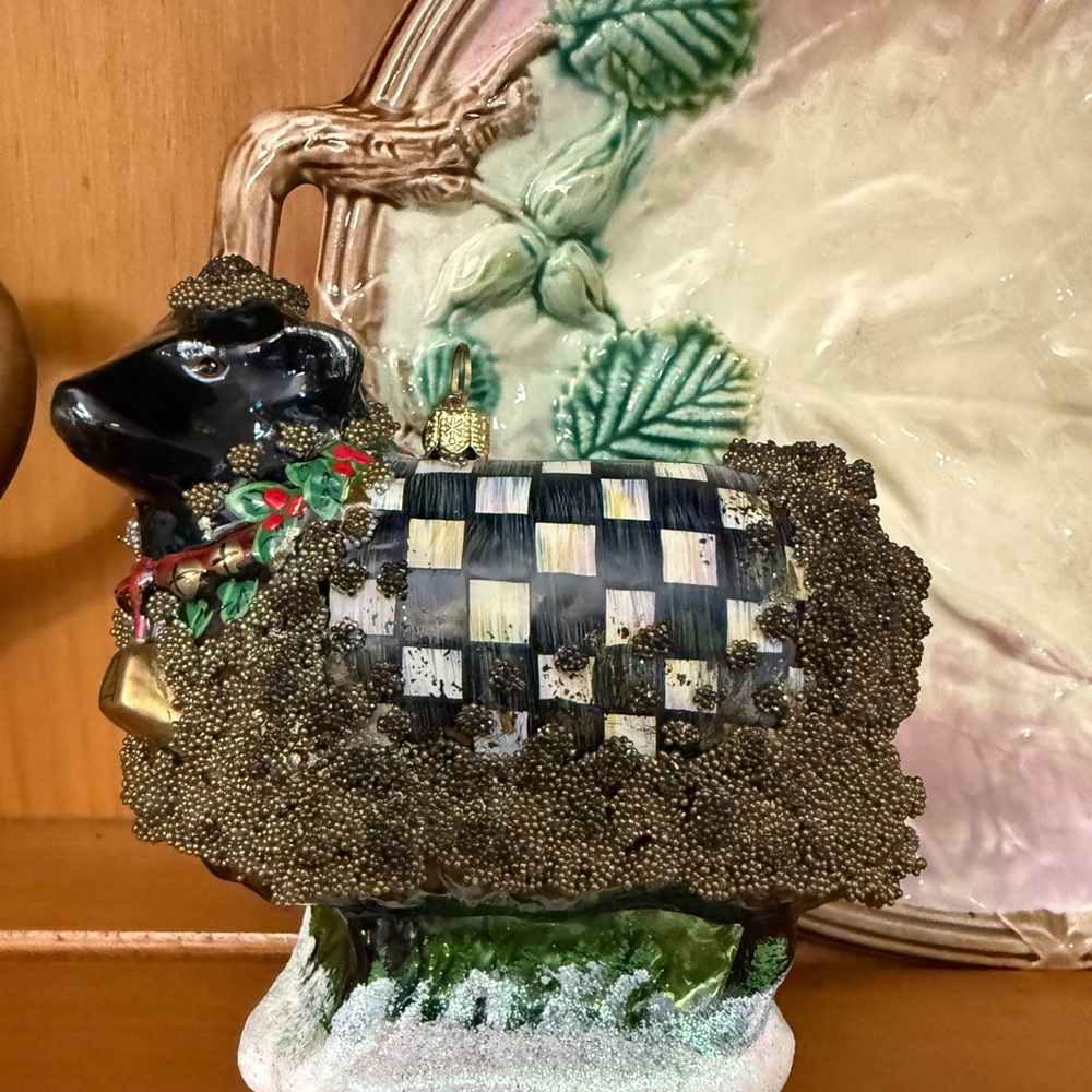 Mackenzie-Childs Courtly Check Sheep Ornament
